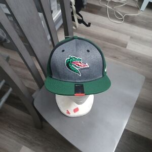 Green and Gray Nike Cap